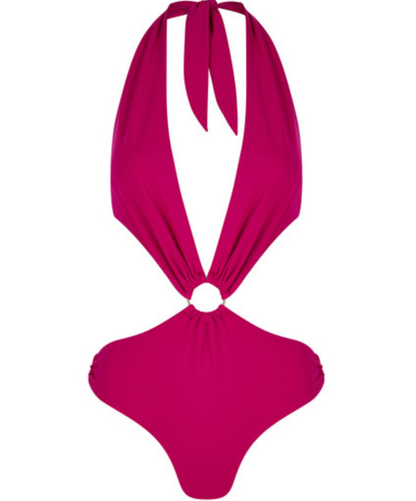 tulum one piece - magenta
